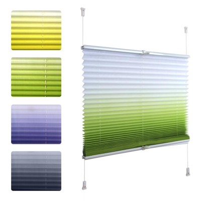 Latest Design cordless Plisse Top Down Window Shades/pleated shades